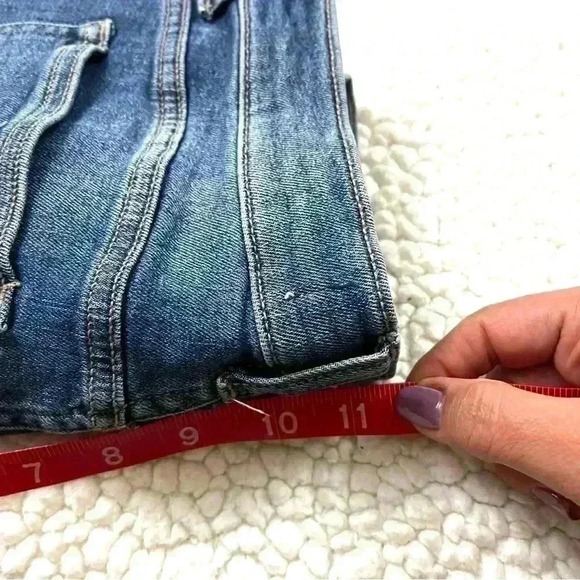 Altar’d State Side Stripe Raw Hem Highrise Ankle Stretch Skinny Jean Size 7 - Picture 12 of 14